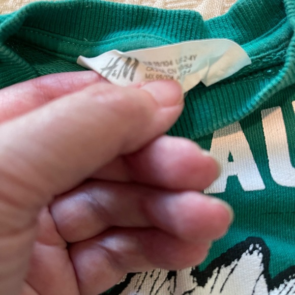 Boys Long Sleeve Tees size 2 Loony Tunes & H&M. Lot of 2. Box Q003 - Picture 3 of 3